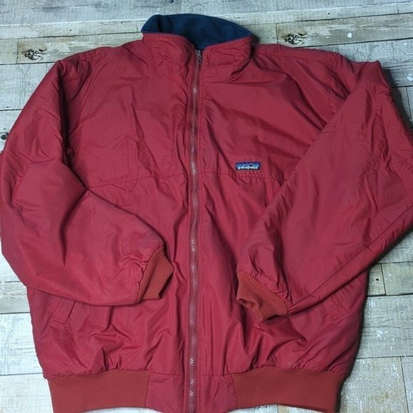 Vintage 90's Patagonia fleece lined zip jacket - Picture 1 of 5